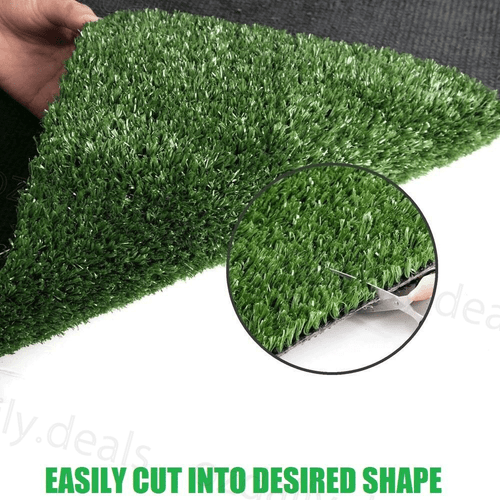 20SQM Artificial Synthetic Grass Fake Lawn Turf Plants Roll Olive 15MM Carpet AU - Picture 5 of 12