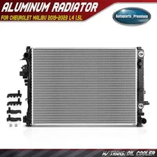 Radiator with Trans Oil Cooler for Chevrolet Malibu 2019-2023 1.5L Turbocharged