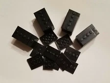 100 Black Display Stands for Building Block Minifigures 3X4 Plate Base Free Ship