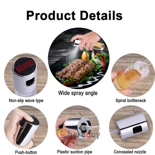 100ml Olive Oil Sprayer Cooking Mister Spray Pump Fine Bottle Kitchen US - Picture 11 of 13