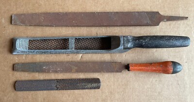 Nicholson Hand 10'' File or Rasp 4 In 1 Flat & Rounded, Mill Bastard