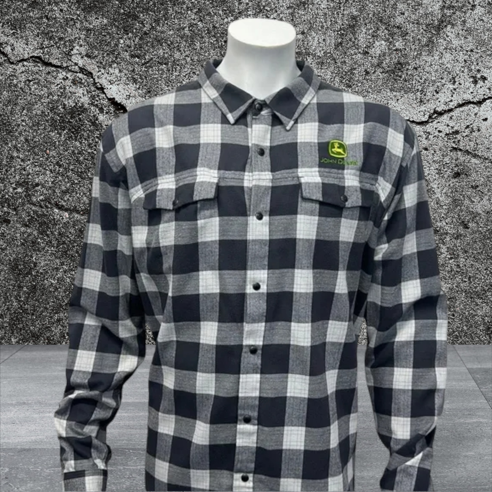 John Deere Stormtech Performance Black White Buff… - image 3