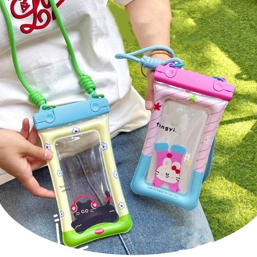 Transparent Waterproof Mobile Phone Bag PVC Mobile Phone Pouch Travel - 第 12/18 張圖片