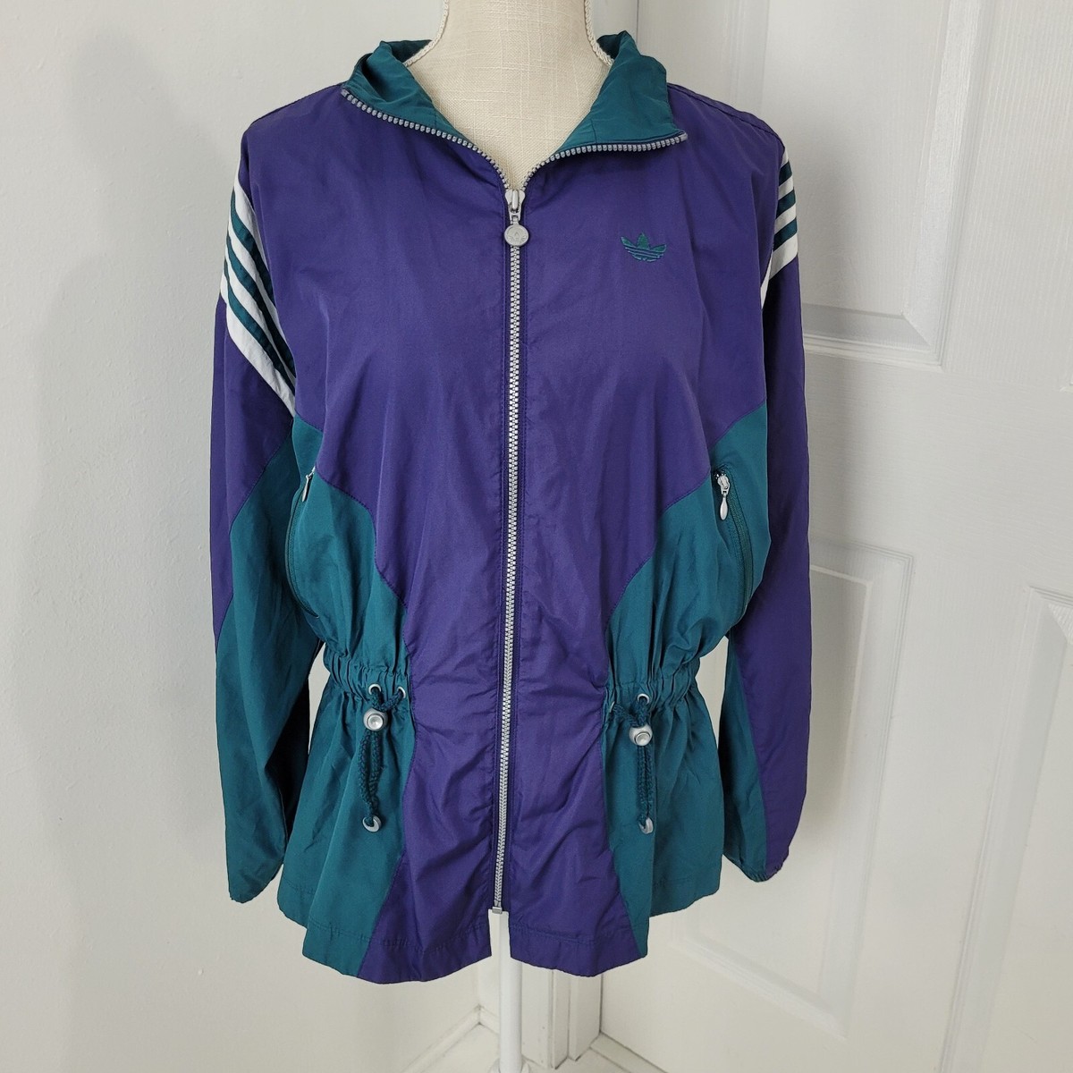 トップス 00s adidas velor fabric track jacket M adidas Velour Track Jacket | Urban Outfitters
