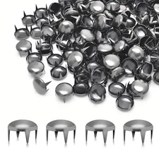 200pcs Nailheads Round Dome Studs Rivet Metal Punk Spikes Spots for Punk Rock...
