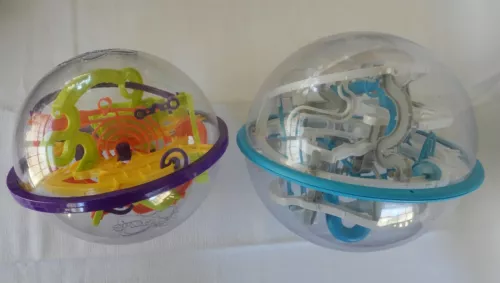Perplexus Rebel and Original 3D Maze Game Brain Teaser Gravity Puzzle Ball