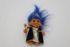 Rare BLUE Hair Royal King With Scepter 5  Russ Troll Doll