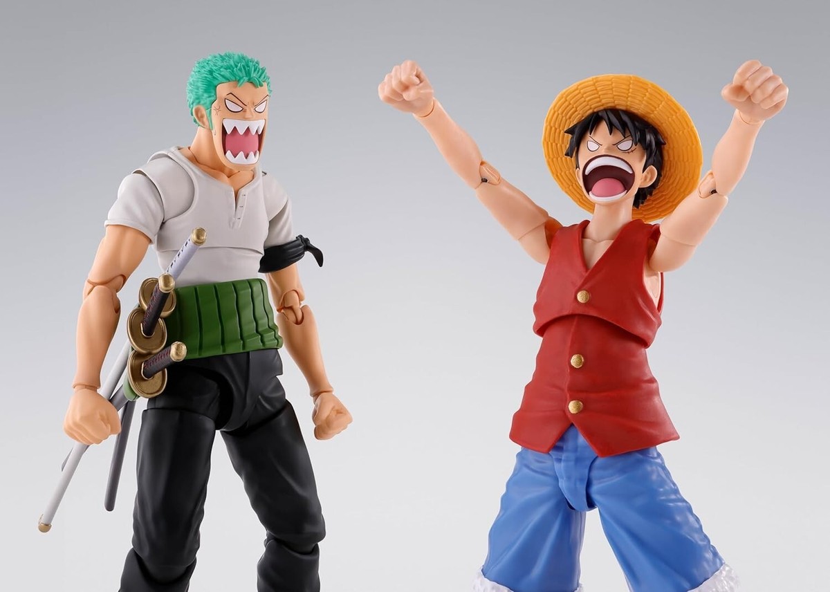 S.H.Figuarts One Piece Roronoa Zoro+Nami + Monkey D. Luffy Romance