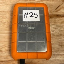 LaCie Rugged Triple Silver/Orange Portable USB 3.0/2.0 1TB External Hard Drive