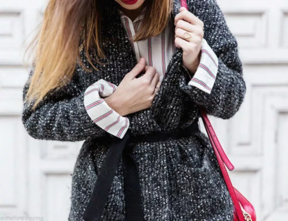 Zara cardigan coat sale