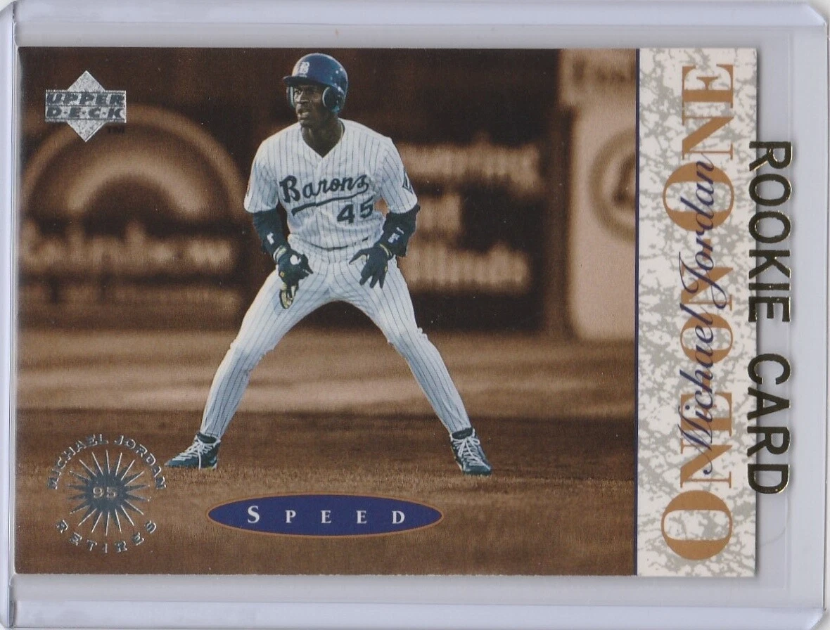 upper deck michael jordan baseball rookie card