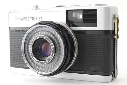 Appareil Photo Argentique Olympus Trip 35 - Point & Shoot, Objectif 40mm F/2.8, Noir, Fabrication Japon