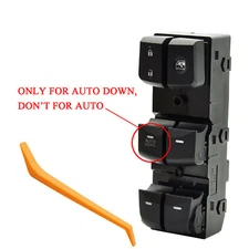 Left Driver Side Master Door Window Switch For Hyundai Elantra 2011-2015 Black 