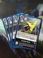 x4 Cooties Kick BT11-106 C Playset Digimon TCG Dimensional Phase