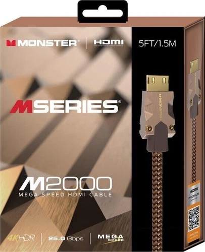Monster M2000 4K HDMI Kabel 1.5m | High Speed HDR 24K Gold | für PS5 & TV | NEU