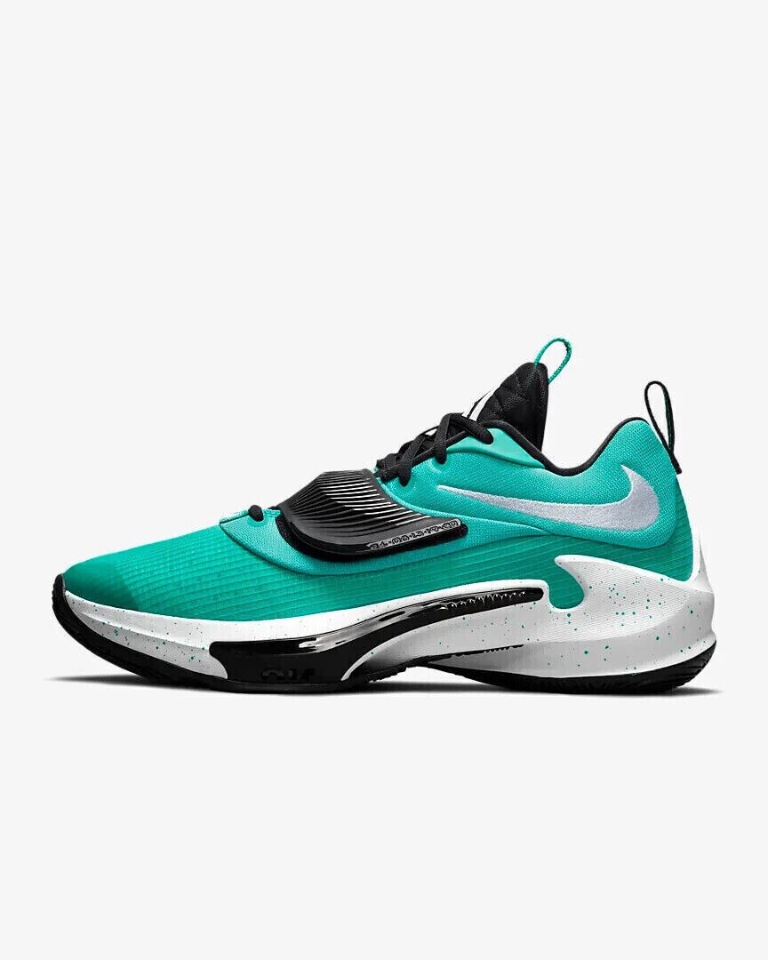Nike Zoom Freak 3 Team Size 9 Clear Jade Basketball Giannis DA7845