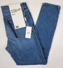 NEW Derek Lam 10 Crosby Devi Mid-Rise Authentic Skinny Patchwork Jeans Size 30