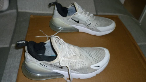 NIKE Air Max 270 White / Black Trainers, UK size 8, EU 42.5, AH8050-100
