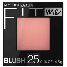 Maybelline New York Fit Me Blush, 25 Pink Rose, 0.16 Oz.