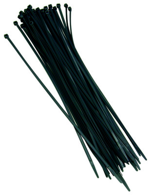 Streetwize 100er Pack starker Kunststoff schwarz Mehrzweck Kabelbinder Zip Tie Wraps