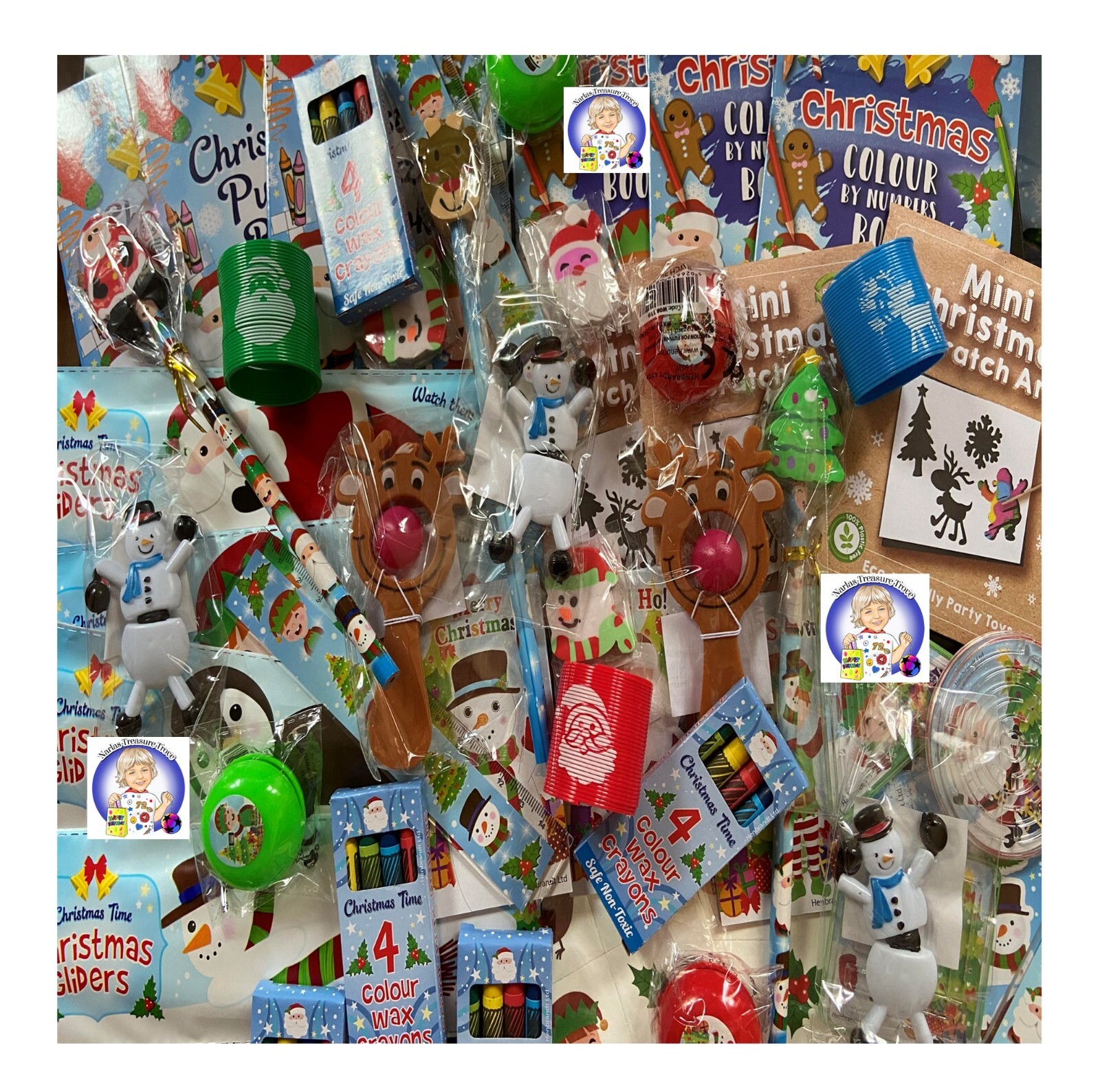 Christmas Party Bag Fillers Favours Lucky Dip Prizes Kids Tombola Toys