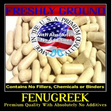 FENUGREEK With Absolutely No Additives Extra High Potency 100 Vegetarian Capsule