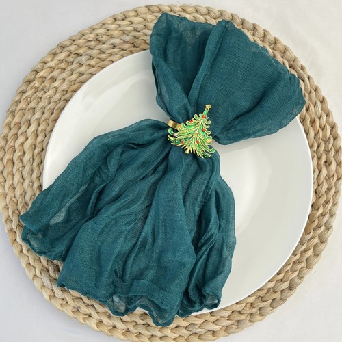 18PCS Cheesecloth Napkin Gauze Table Placemats Setting Dining Wedding Party Banq - Picture 11 of 23