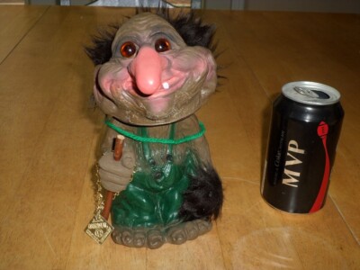 [Heinze Brand] Big Nosed Troll Bobblehead, 8'' Tall Figure, West Germany, 1960's
