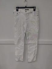 SOILED Lauren Ralph Lauren Women Premier Straight Leg Pant White Sz 6 100 2A046