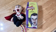 CVS Stuffins Dracula Universal Monsters Vampire 9" Plush  With Case 1999  F12
