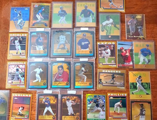 Topps Chrome Finest Pristine Bowman UNCIRCULATED Baseball Gold Refractor Lot 27 - Picture 6 of 6