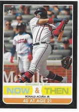 2020 Heritage Baseball HN Now and Then Ronald Acuna Jr Braves