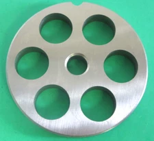 #22 x 3/4" (20mm) Stainless meat grinder plate for Enterprise 3 3/16" diameter