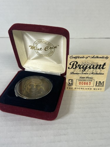 Kobe Bryant NBA Bronze Series Medallion Coin Collectible with CoA and Case Box - 第 1/14 張圖片
