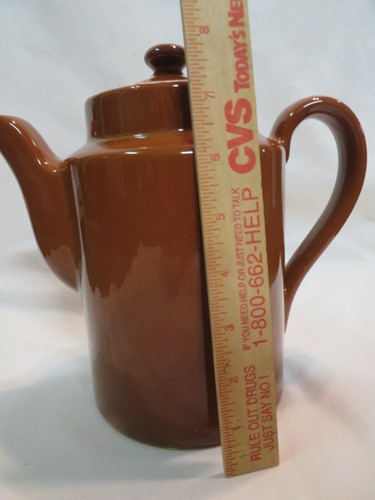 vintage Hall Coffee Pot with lid- dark brown - Picture 3 of 10