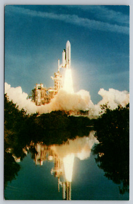 Columbia Space Shuttle Launch Ocala FL 1981 Postcard