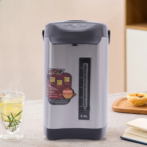Hervidor de agua eléctrico de acero inoxidable negro de 4 litros control de botones - Imagen 17 de 17