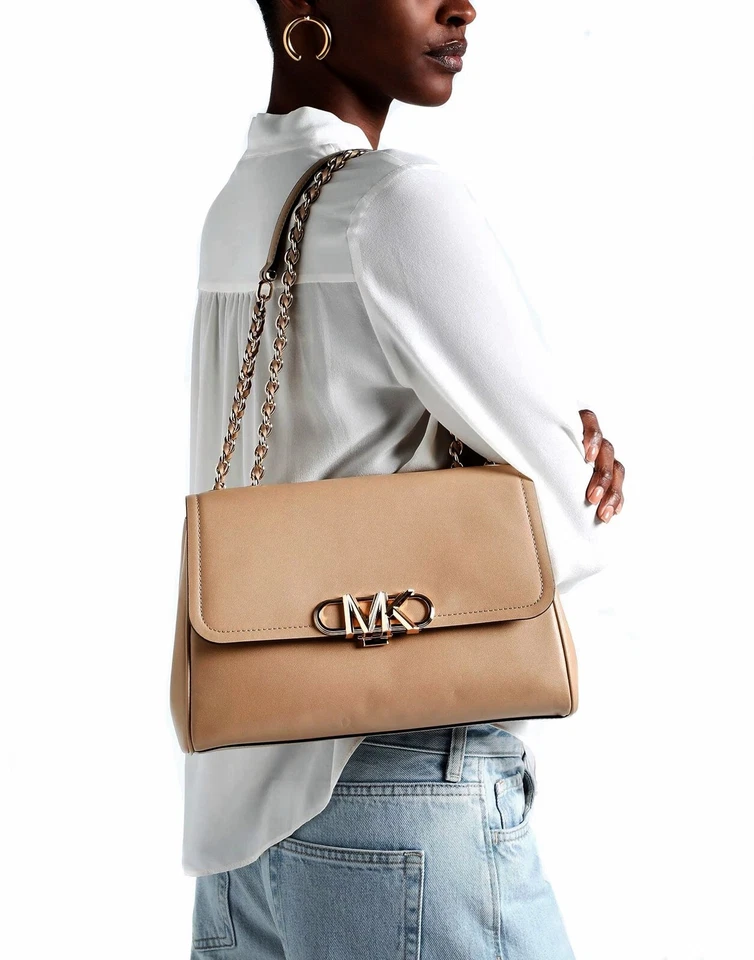 Michael Kors Damen Tasche Handtasche Parker Extra-Large Chain Shldr Bag Camel - Bild 3 von 4