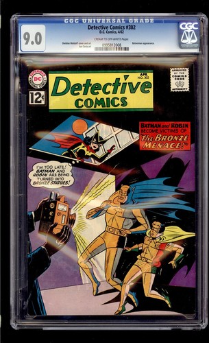 Detective Comics #302 1962 CGC 9.0 VF/NM C/OW High Definition Scans**