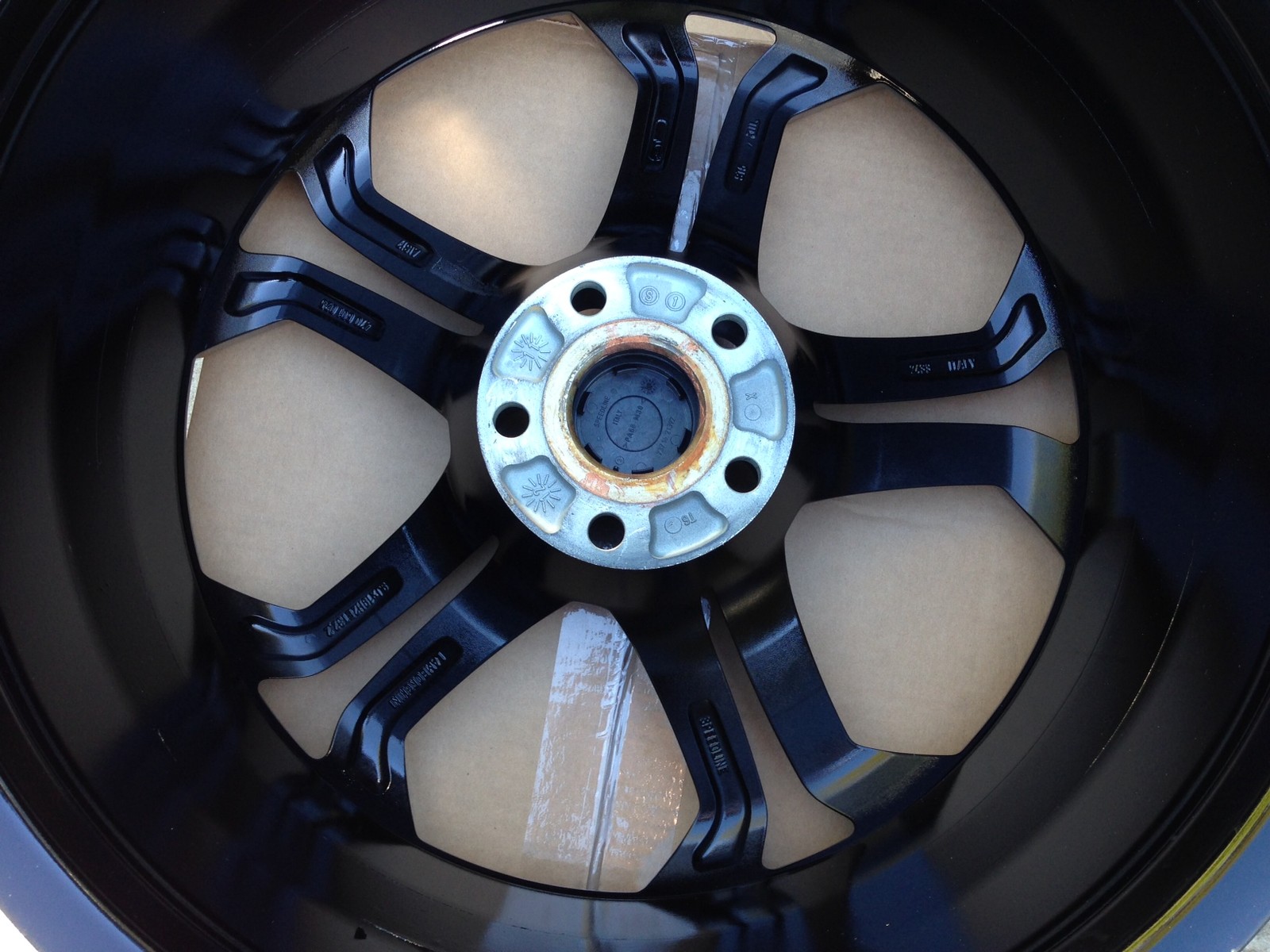 19" 20" LAMBORGHINI AVENTADOR LP700 OEM ORIGINAL FACTORY GLOSS BLACK WHEELS RIMS