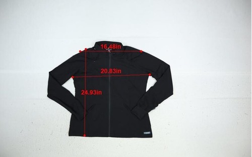 Med Couture Touch Raglan Warm Up Jacket Nursing Scrub Jacket Black Womens M - Picture 6 of 14