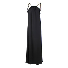 Show Me Your Mumu Rochester Dress NEW Black Sleeveless Maxi Tassel Tie Small S