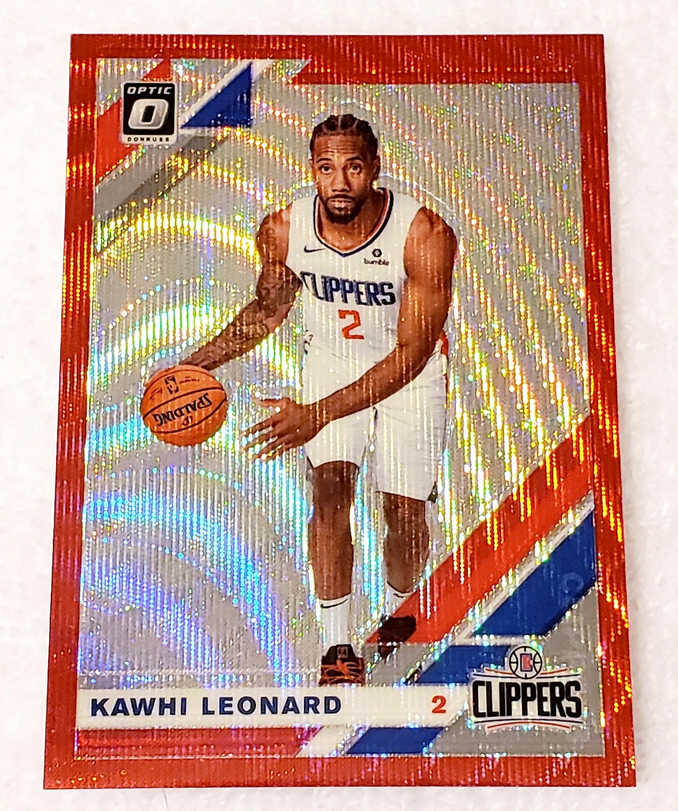 Kawhi Leonard 2019-2020 Donruss Optic Tmall Red Wave Prizm #30  Hot