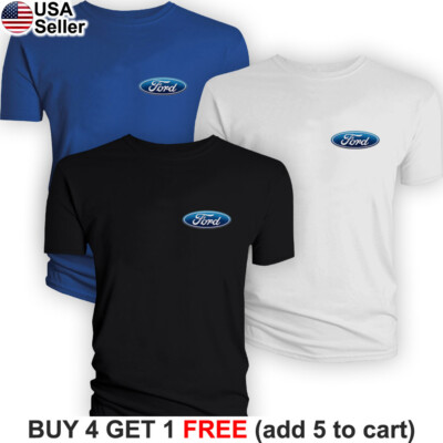 Ford T-Shirt Chest Logo Sport Mustang Cobra Performance F150 F-150 Truck BFD04