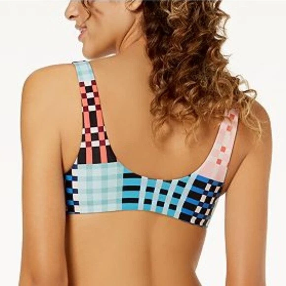 Top de Bikini MINKPINK Penélope Estampado de Guinga Corbata Frontal XS S M Pequeño Mediano Nuevo con Etiquetas Foto 4 de 4