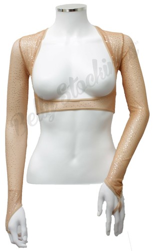 BRIDAL WEAR BOLERO SHRUG LACE BRIDE WEDDING DRESS SLEEVES STRETCH MESH ARM COVER - Picture 11 of 52