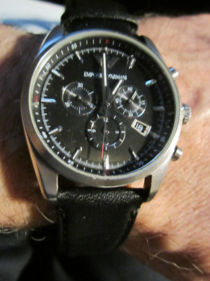 EMPORIO ARMANI WATCH AR6039 NEEDS NEW BATTERY TO RUN - 9'' WRIST-BBA-19A
