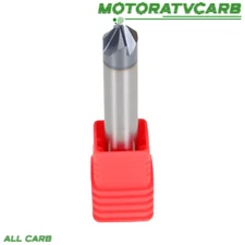 ALL-CARB 3/8" 4 Flute 90 Degree 2-1/2" OAL Double End Carbide Chamfer Mill