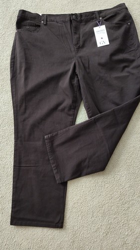 SLIMMING 5 Pocket Jeans by G.V. ~ Size 22W Short ~ SR $ 52 ~Brown