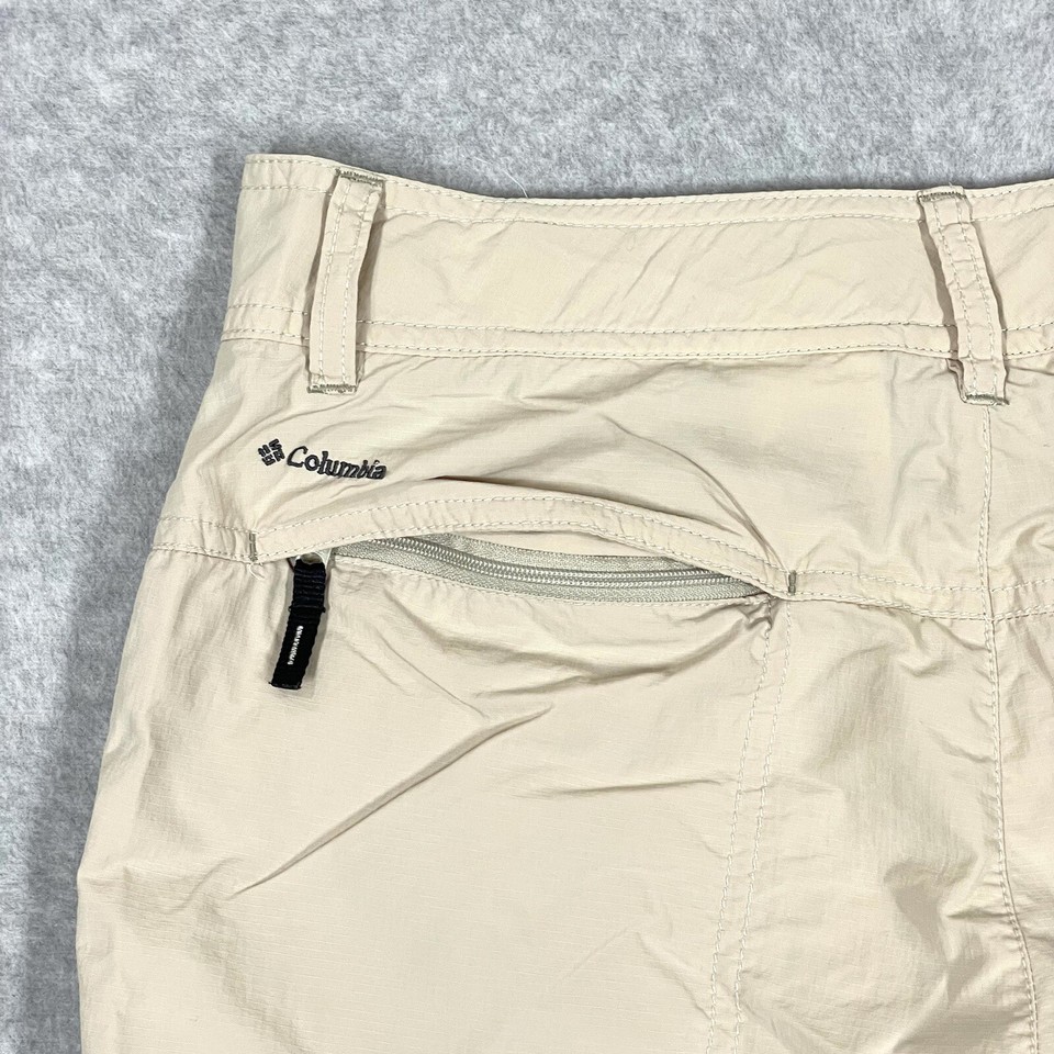 Columbia Pants Womens 8 Short Convertible Zip Off Cargo Parachute Omni